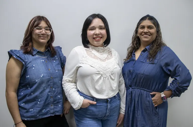 Three members of the TrueShine Cleaning team